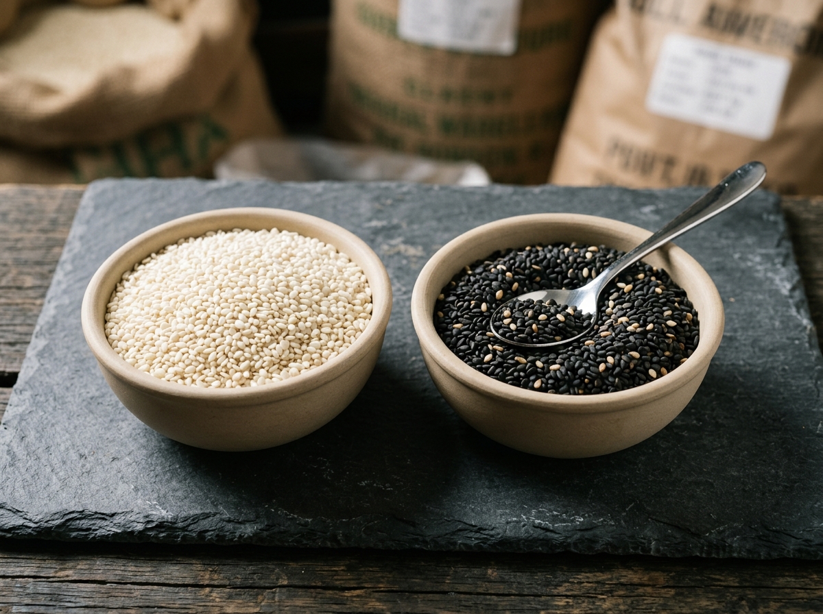 Pakistani Hulled & Black Sesame Seeds